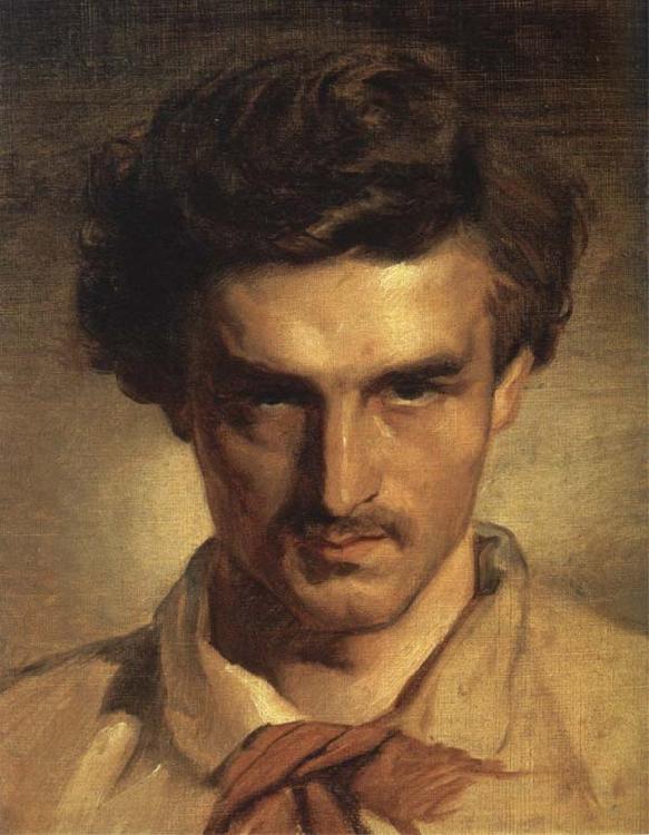 Anselm Feuerbach Self-Portrait oil painting image
